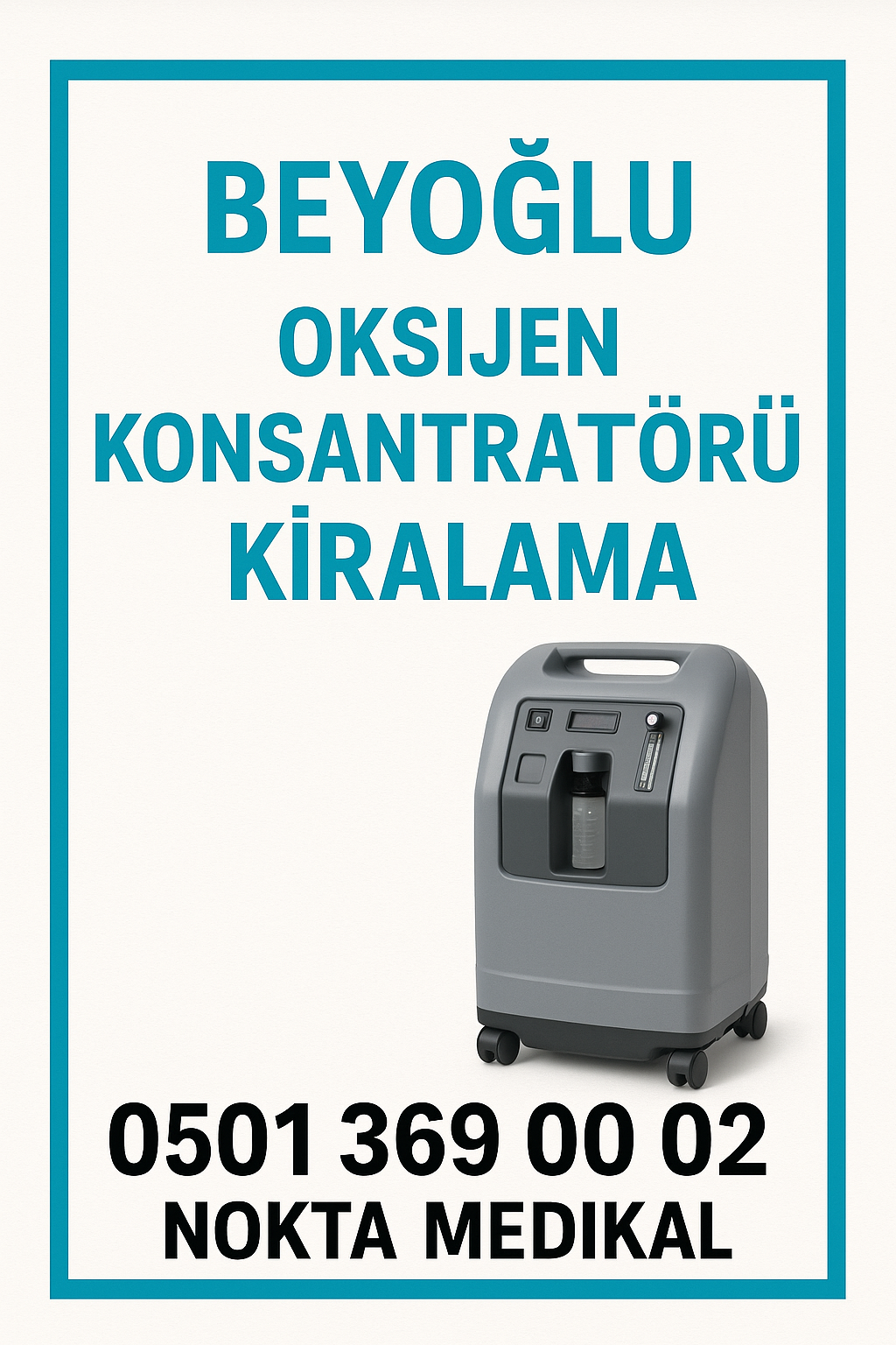 Beyoğlu Oksijen Konsantratörü Kiralama
